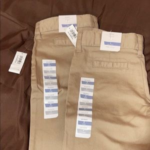 Lot of 2 girls khakis skinny slim Old Navy size 7